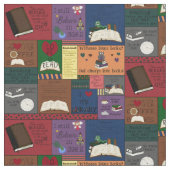 Boeken Collage Stof (Close Up)