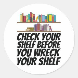 Boeken - Controleer uw kapje Ronde Sticker
