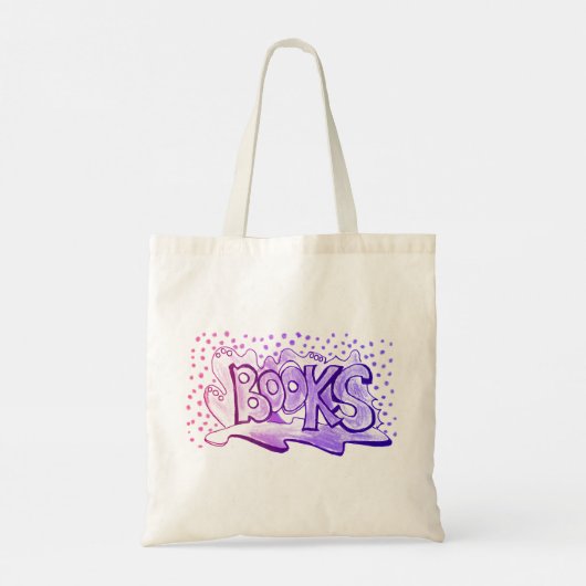 Boeken creatieve hand belettering tote bag (Achterkant)