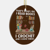 Boeken Crochet Keramisch Ornament (Rechts)