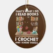 Boeken Crochet Keramisch Ornament (Links)