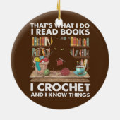 Boeken Crochet Keramisch Ornament (Achterkant)