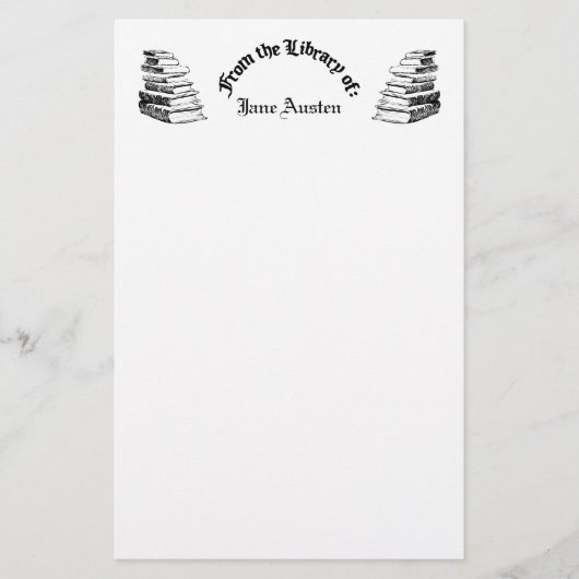  Boeken Custom Stationery Briefpapier (Voorkant)