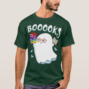 Boeken! Cute Ghost Reading Library Books Hoolwee T-shirt