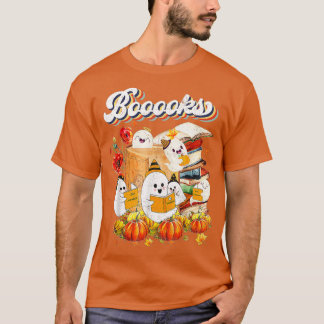 Boeken! Cute Ghost Reading Library Books Hoolwee T-shirt