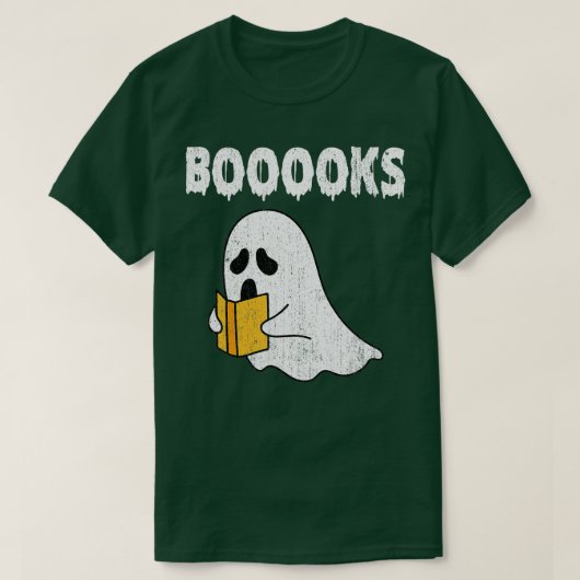 Boeken! Cute Ghost Reading Library Books Hoolwee T-shirt (Design voorkant)