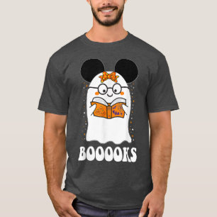 Boeken! Cute Ghost Reading Library Books Hoolwee T-shirt