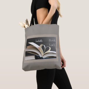 Boeken Dame, Gepersonaliseerd Lees Hobby Cadeau vo Tote Bag