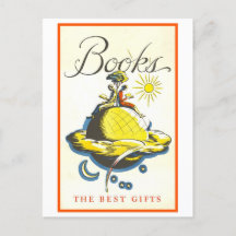 "Boeken: de beste geschenken" vintage poster