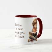 Boeken, de beste vrienden die je kunt hebben mok (Voorkant rechts)