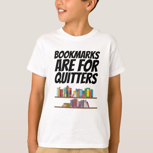 Boeken - de Bladwijzer zijn voor Kuiters T-shirt (Voorkant)