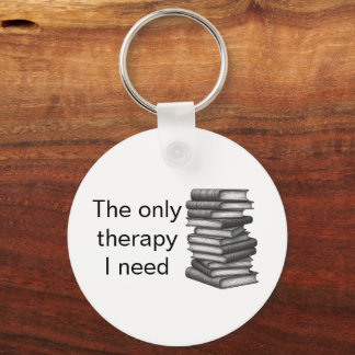 Boeken De Enige Therapie Die Ik Nodig Heb | Kat Sleutelhanger