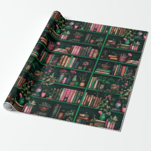 Boeken Decors Planten op groene plank cadeau Cadeaupapier