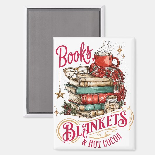 Boeken Dekens en Warme Chocolade Magneet (Voorkant / Achterkant)