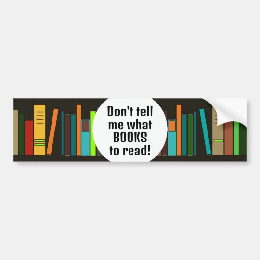 Boeken Design Bumpersticker (Voorkant)
