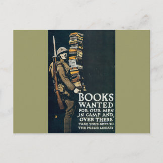 Boeken die op onze Mannen waren uitgezocht Briefkaart