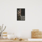 Boeken die voor onze Mannen in Camp worden gezocht Poster (Keuken)