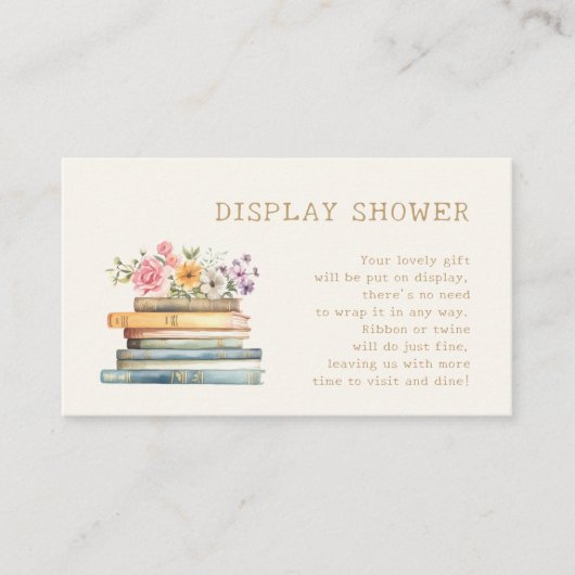 Boeken Display Douche Behuizing Kaart (Voorkant)