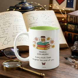 Boeken Docenten Bedankt Cadeau Op Maat Gemaakte Mo Tweekleurige Koffiemok