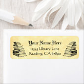  Boeken Douane Terugkeeradres Faux Perkament Etiket (Insitu)