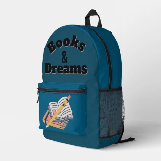 Boeken & Dromen Rugzak – Studenten Schooltas (Achterkant Hoek Rechts)