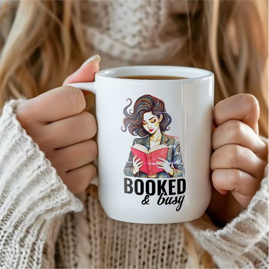 Boeken & druk Avid Book Reader Club Vrouwen Koffiemok