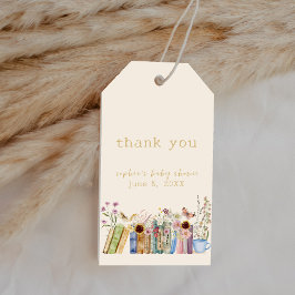  boeken Een nieuw hoofdstuk Baby shower Cadeaulabel