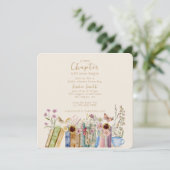 boeken Een nieuw hoofdstuk Baby shower Kaart (Staand voorkant)