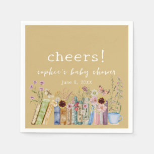  boeken Een nieuw hoofdstuk Baby shower Servet