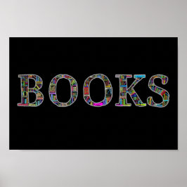 Boeken: een ontwerp voor boekliefhebbers poster