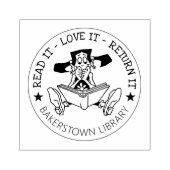 BOEKEN EIGENAAR STEMPEL RUBBEREN STEMPEL (Afrduk)