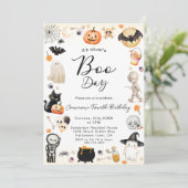 Boeken elke leeftijd Halloween Verjaardag Kaart (Staand voorkant)