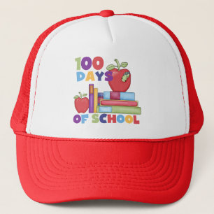Boeken en appels 100 dagen schoolshirts trucker pet