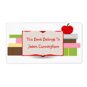 Boeken en Apple Bookplate Label (Voorkant)