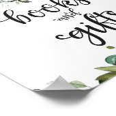 Boeken en Baby shower voor schenkingen Poster (Hoek)