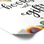 Boeken en Baby shower voor schenkingen Poster (Hoek)