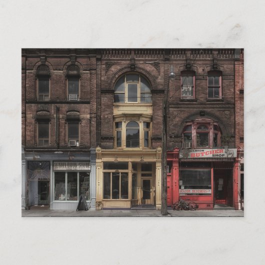 Boeken en bistro's en slagers No 5 Kleur Versie Briefkaart (Voorkant)