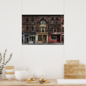 Boeken en bistro's en slagers No 5 Kleur Versie Poster (Keuken)