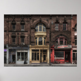 Boeken en bistro's en slagers No 5 Kleur Versie Poster