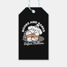 Boeken en blaffen - Schattige Sleepy Dog Reading D