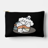 Boeken en blaffen - Schattige Sleepy Dog Reading D