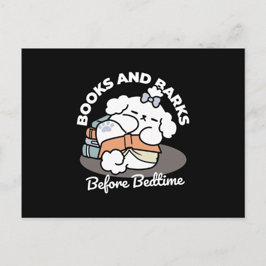 Boeken en blaffen - Schattige Sleepy Dog Reading D Feestdagenkaart (Voorkant)