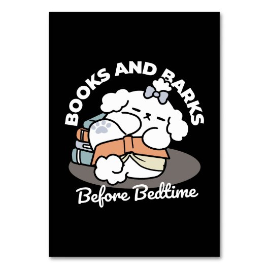 Boeken en blaffen - Schattige Sleepy Dog Reading D Kaart (Voorkant)