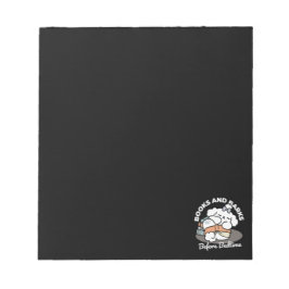 Boeken en blaffen - Schattige Sleepy Dog Reading D Notitieblok