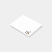 Boeken en blaffen - Schattige Sleepy Dog Reading D Post-it® Notes (Schuin)