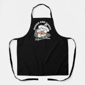 Boeken en blaffen - Schattige Sleepy Dog Reading D Schort (Voorkant)