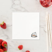 Boeken en blaffen - Schattige Sleepy Dog Reading D Servet (Insitu)