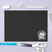 Boeken en blaffen - Schattige Sleepy Dog Reading D Tissuepapier (Craft)