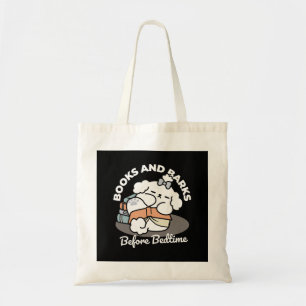 Boeken en blaffen - Schattige Sleepy Dog Reading D Tote Bag