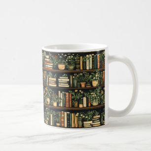 Boeken en bloemen koffie Mok